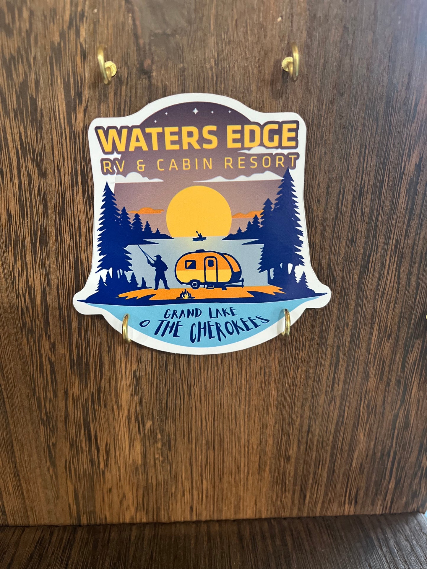 Water's Edge Logo Sticker