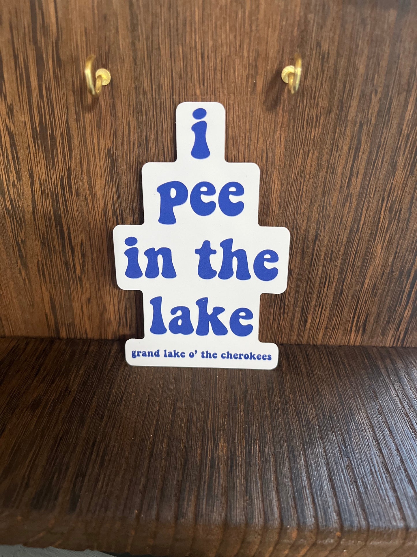 I Pee in the Lake Grand Lake Sticker