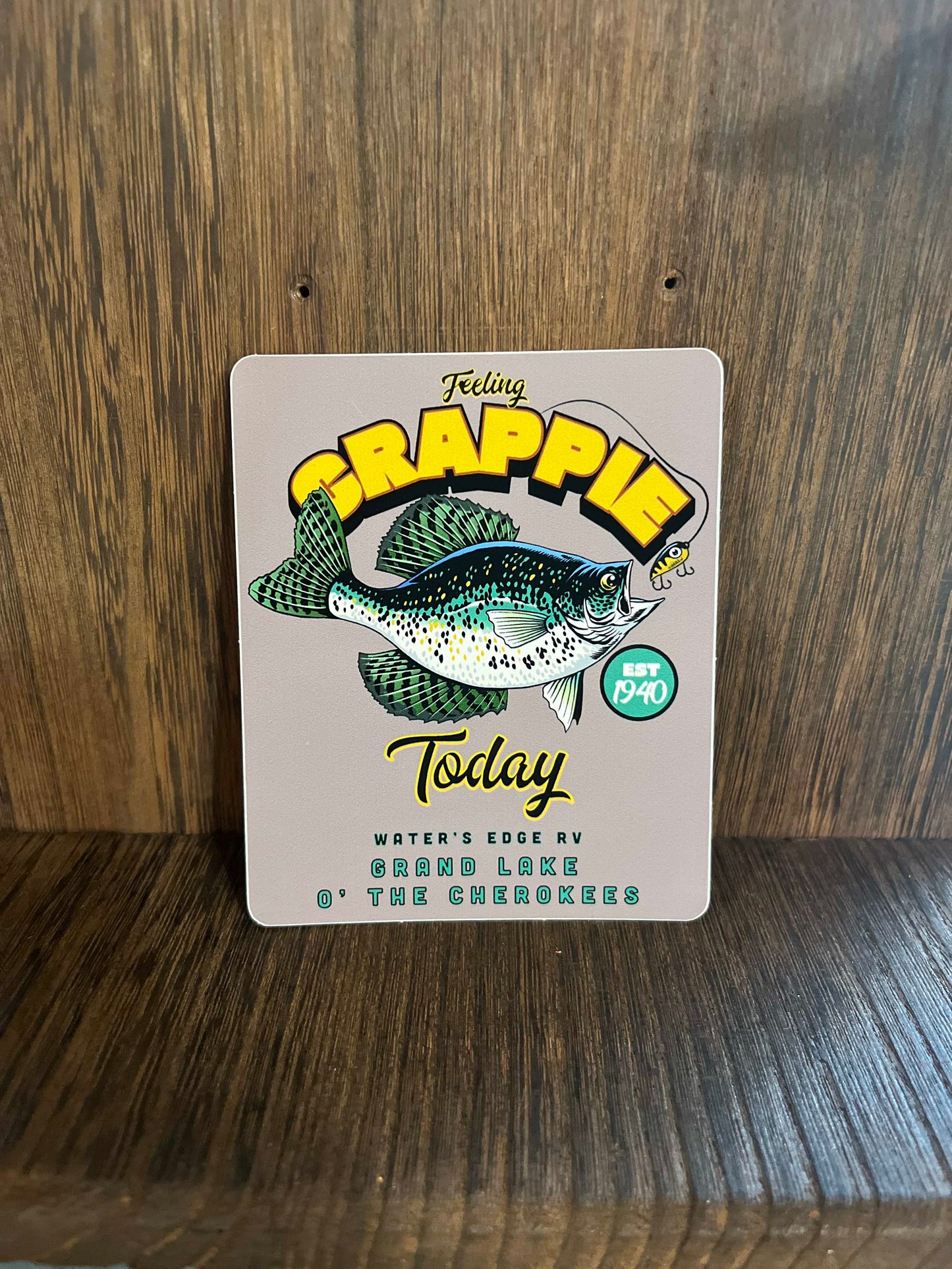 Feeling Crappie Grand Lake O' the Cherokees Sticker