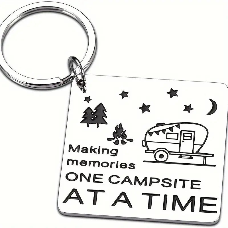 Making Memories One Campsite at a Time Keychain