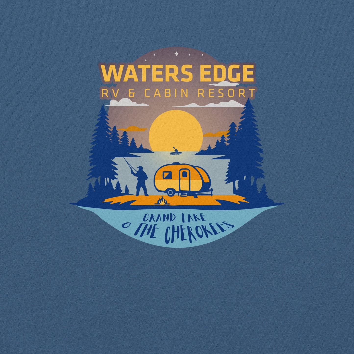 Water's Edge Rv & Cabins Logo Unisex Hoodie