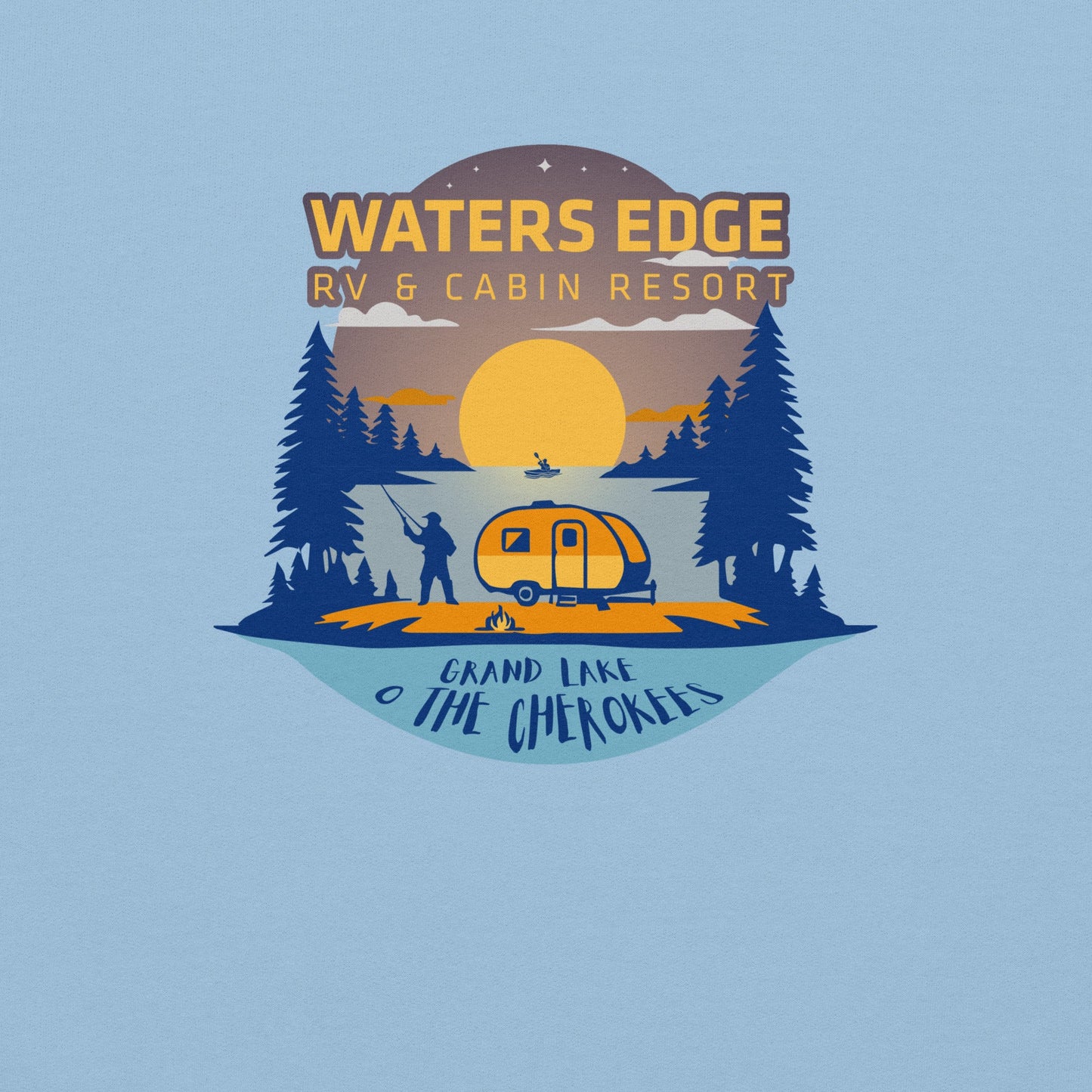 Water's Edge Rv & Cabins Logo Unisex Hoodie