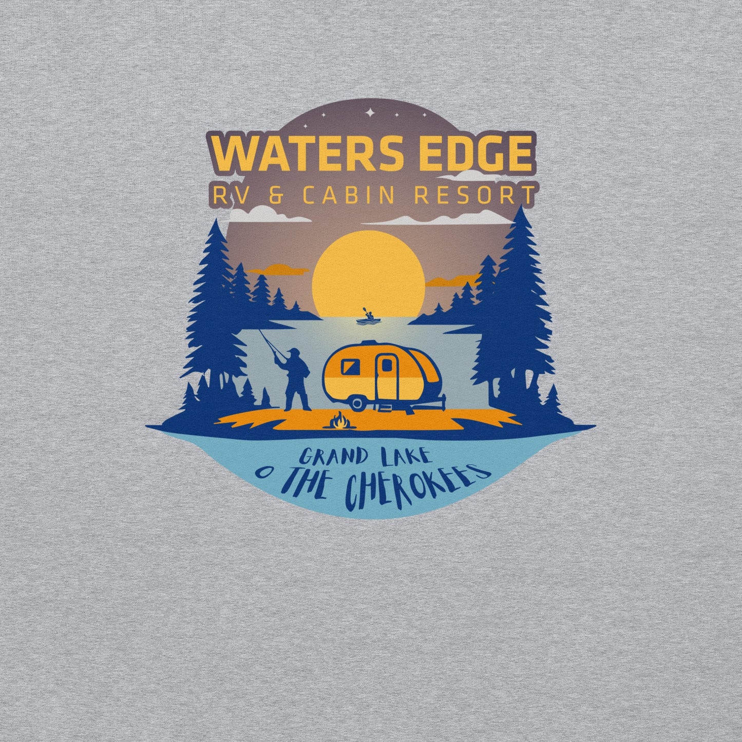 Water's Edge Rv & Cabins Logo Unisex Hoodie