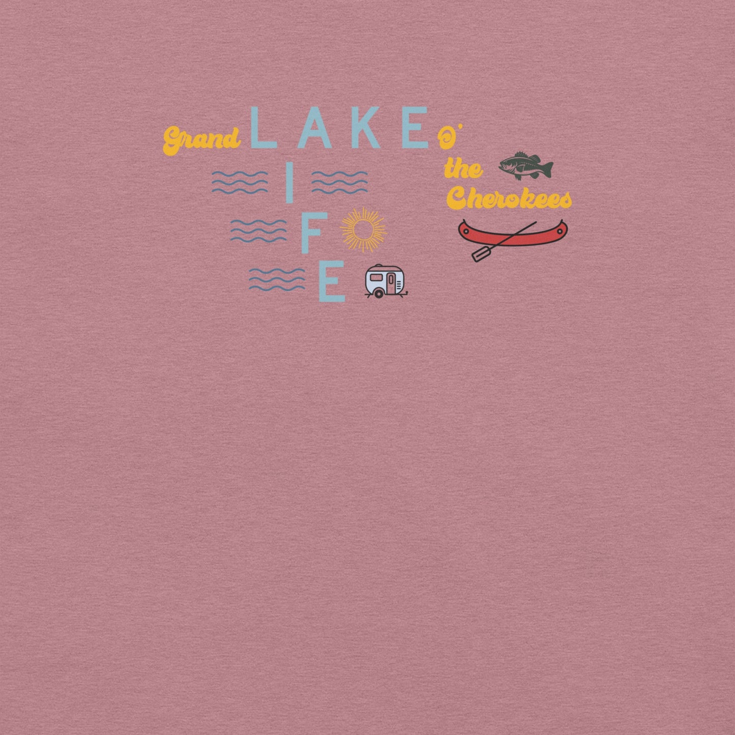 Lake Life Grand lake O' the Cherokees Unisex T-Shirt